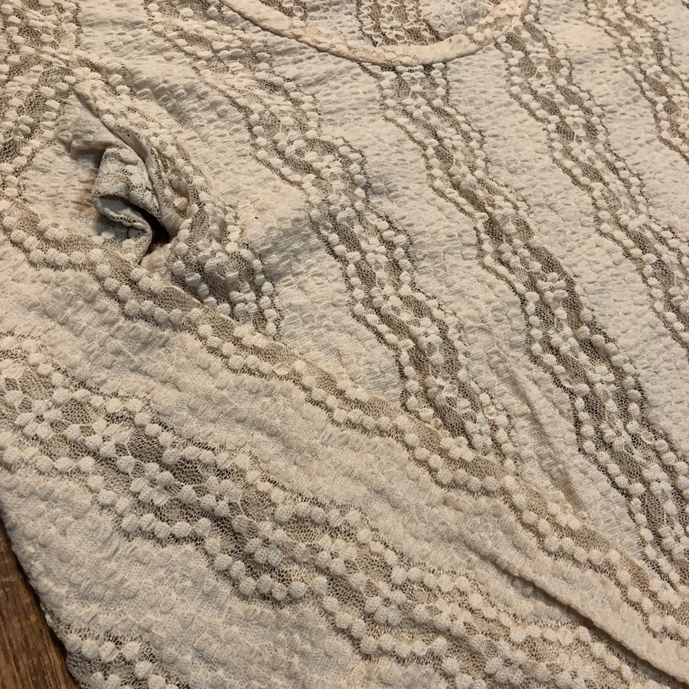 BKE, lace, long sleeve shirt